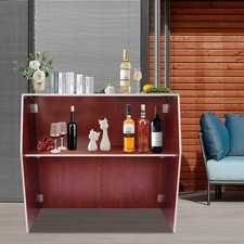Space-saving Bar Cabinet Ecological Foldable Portable Event Bar 47.8x19.5x42.8"