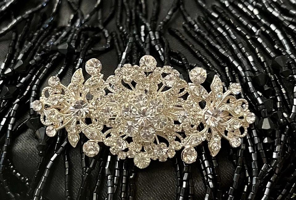 Belaire Bridals Silverplated With Rhinestones Hair Ornament- new Without Tags - Image 3 of 4