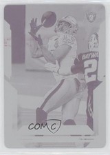 2021 Score Printing Plate Magenta 1/1 Hunter Renfrow #227 0b67