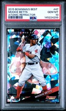 2015 BOWMAN'S BEST ATOMIC REFRACTOR #47 MOOKIE BETTS PSA 10