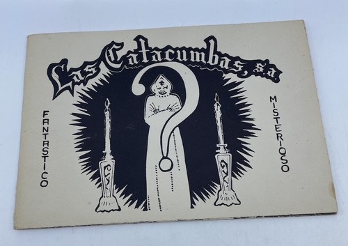Weird Horror Themed Restaurant Nightclub Souvenir Photo Catacumbas Mexico 1960s