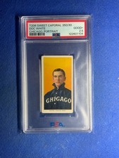 1909 T206 Sweet Caporal Doc White Chicago Portrait White Sox VARIATION PSA 2.5