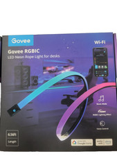Govee 6.56ft RGBIC LED Neon Rope Light, Color-Changing Smart Light Strip