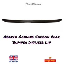Abarth Echt Kohlefaser Heckdiffusor Stoßstange Lippe Abdeckung SERIE 4 500 595 695