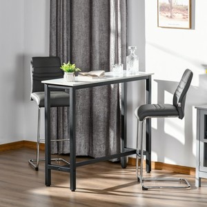 MC Star Bargruppe Bartisch mit Barhocker Set, 3-tlg. Bartisch-Set mit Küchentisch, (3 Ablagen, 2