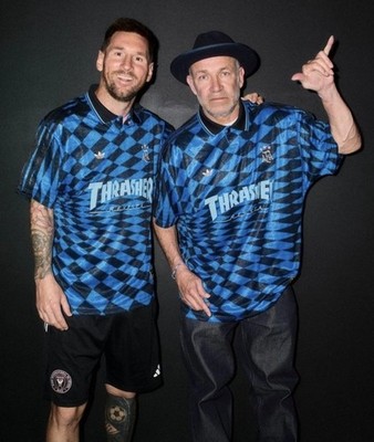 Argentina x Thrasher x Adidas AFA Jersey BLUE | Size XXL Messi 2XL