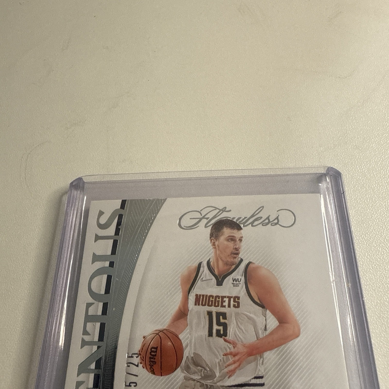 15/25 JSY# 1/1 ! 2021-22 Panini Flawless Nikola Jokic Momentous Auto #MMA-NKJ view 9