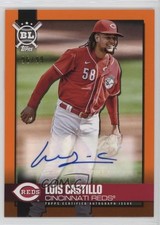 2021 Topps Big League Electric Orange /99 Luis Castillo #BLA-LC Auto 1l8x