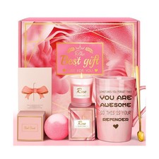 Birthday Gifts for Women, Mom, Sister, Friend: Unique Pink Self Care Spa Rela...