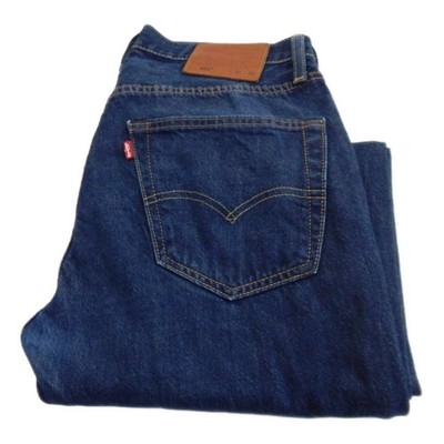 Levi Set 501 Big E Straight Jeans blau Taille 31 Bein 30 W31 L30 Knopfleiste (Q8497)