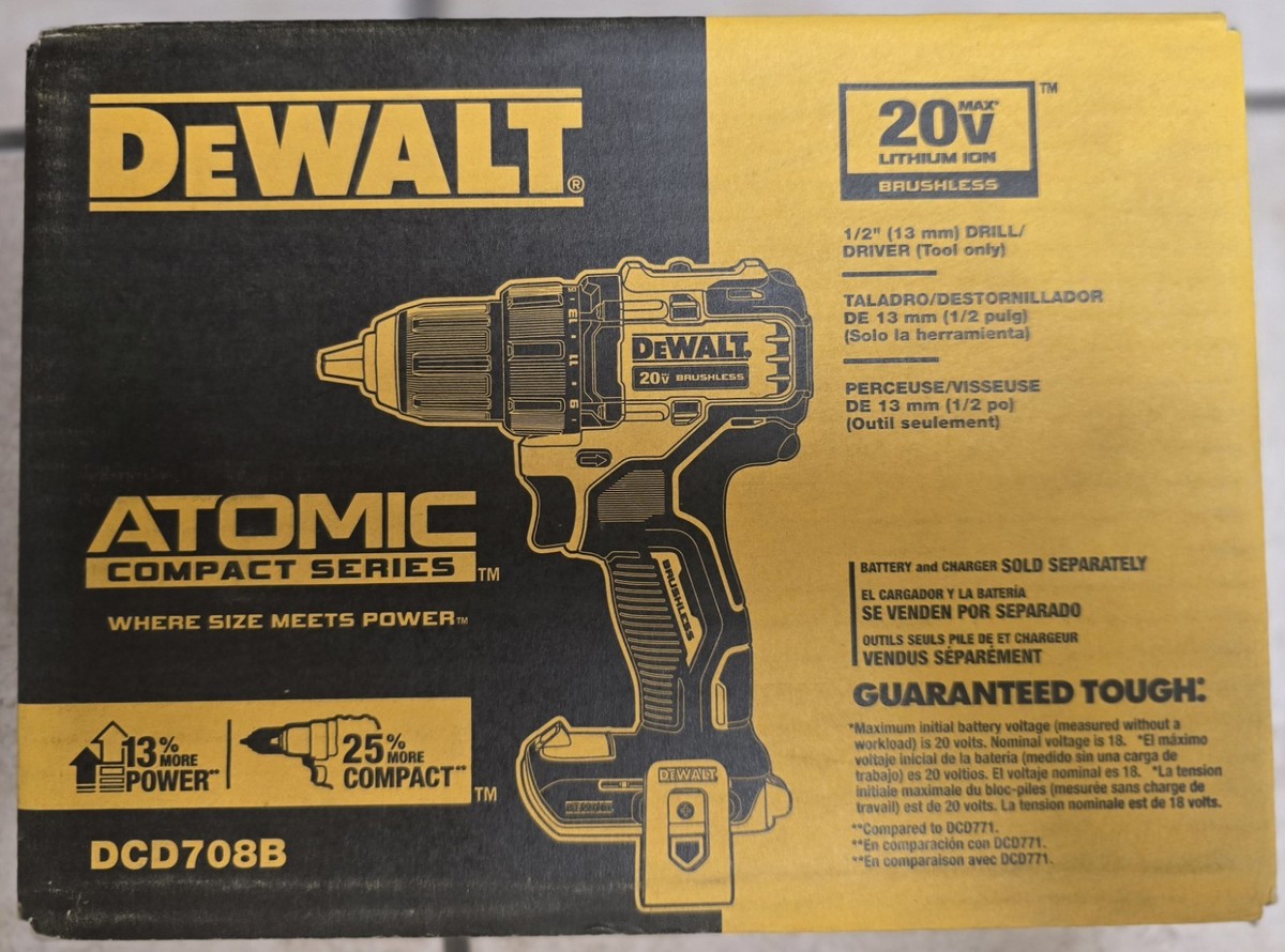 DEWALT DCD708B ATOMIC 20V MAX Brushless Cordless 1/2