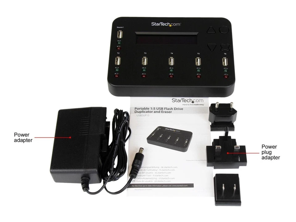 StarTech.com USBDUP15 6 - USB A (4 pin) Female Standalone 1:5 USB Flash Drive - Image 4 of 4