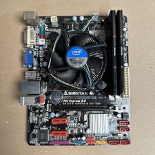 COMBO Biostar H61MGC i3 CPU 8GB DDR3 RAM PCI Network Adaptor Win7 Pro