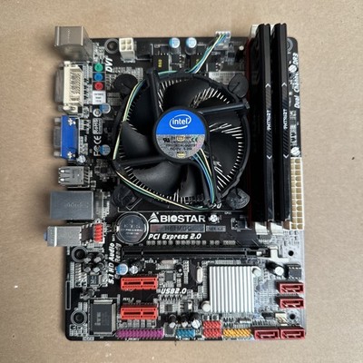 COMBO! Biostar H61MGC + i3 CPU + 8GB DDR3 RAM + PCI Network Adaptor + Win7 Pro!!