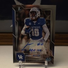 Jamarion Wilcox Bowman Chrome 2025 Auto