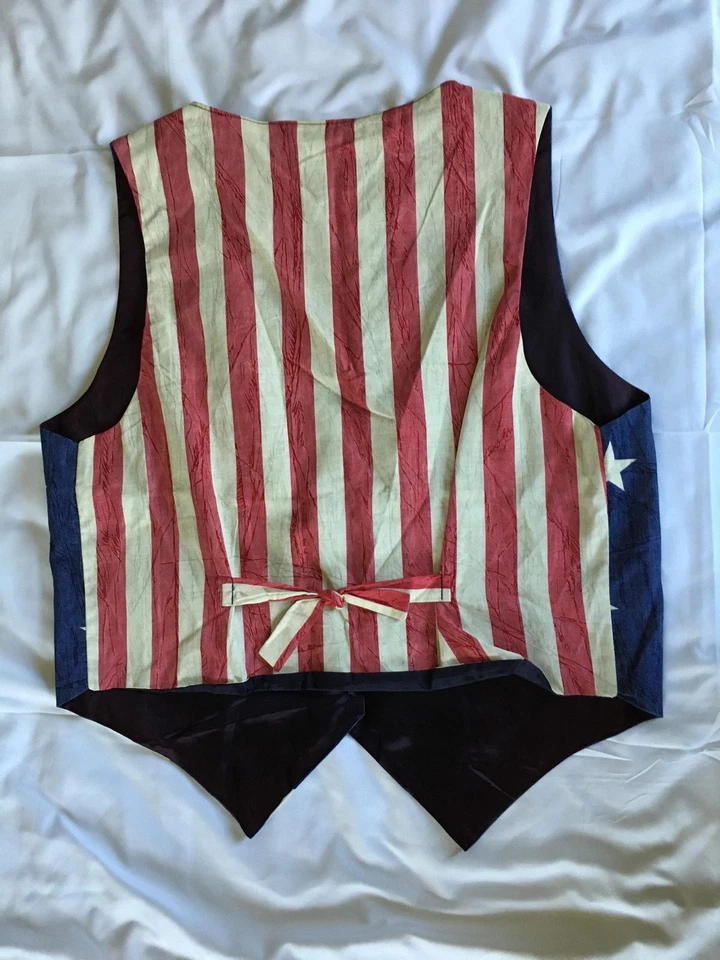 Chaleco Smoke Valley Mujer L/XL Azul Bandera EE. UU. Estrellas Rayas Patriótico Americana Foto 4 de 4