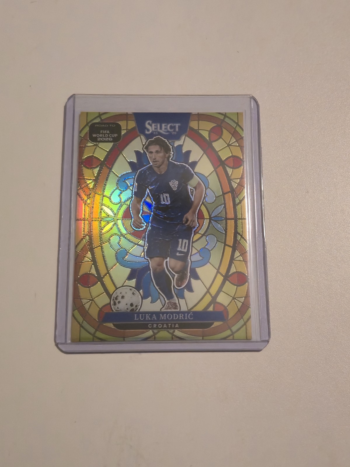 2025-26 Panini Select Road to FIFA World Cup Luka Modric Stained Glass SP #13