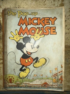 1933 The Pop-Up Mickey Mouse Disney HC Book Complete Antique 1st
