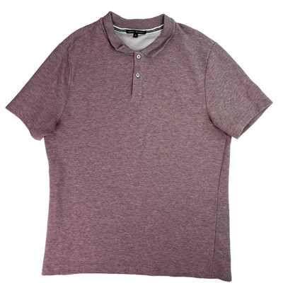 Robert Barakett Polo Shirt Mens XL Red Cotton Blend Short Sleeve