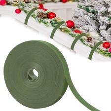 60ft Christmas Garland Ties, Cuttable Holiday Ties 60ft, moss green