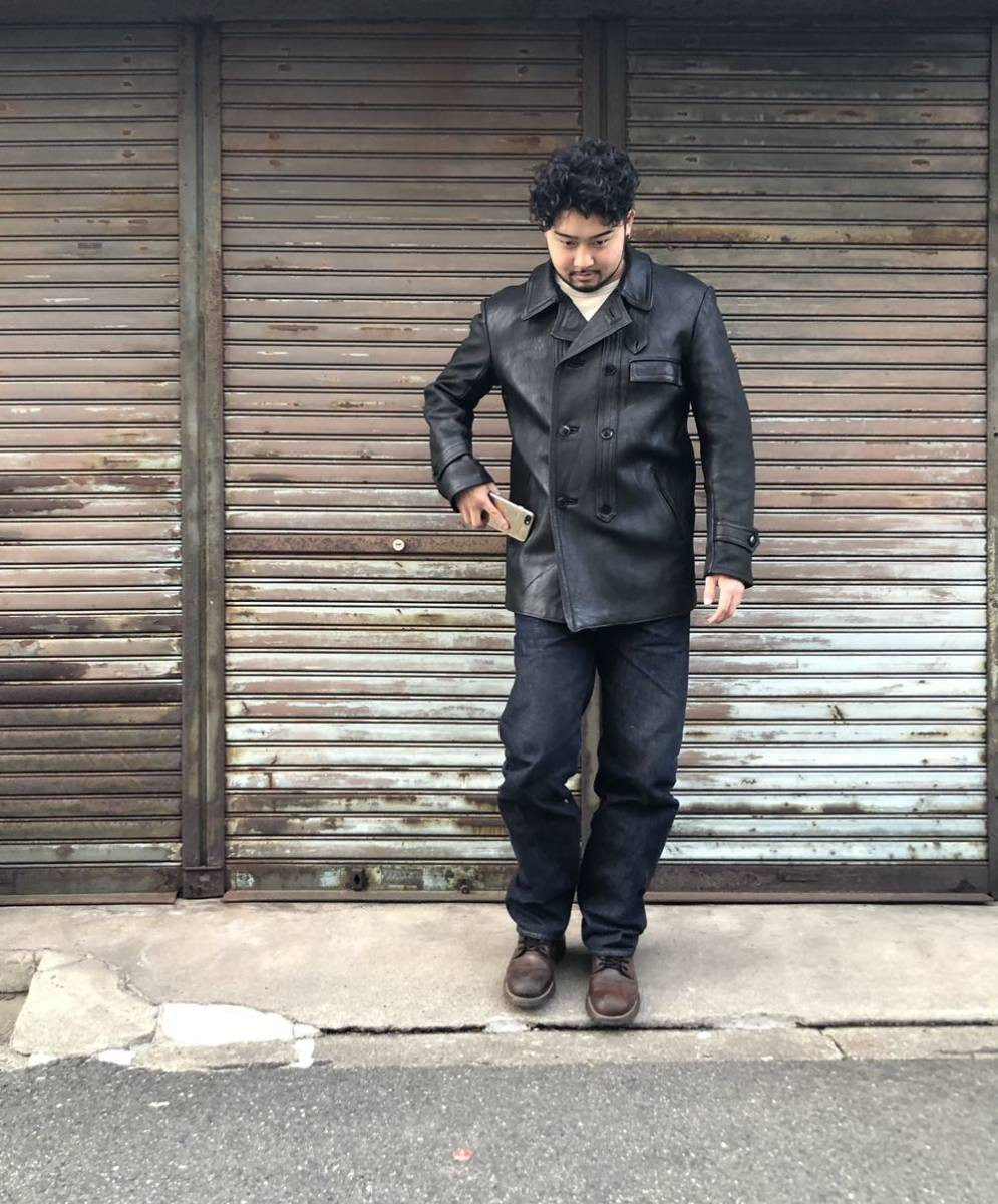 50s French Vintage Le Corbusier Vintage Lambskin French Army 50s French Vintage Le Corbusier Vintage Lambskin French Army