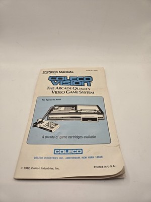 Coleco Vision Owners Manual Model 2400 Only Authentic Vintage
