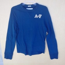 Abercrombie  Fitch Muscle Gym Sweatshirt Embroidered Small Royal Blue Preppy