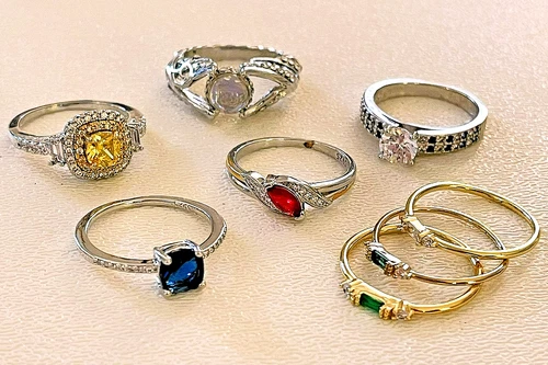 Size 10 Ring Lot 8-Pc Vintage Estate Hi-End Designer New + EUC *6 are 925 Silver
