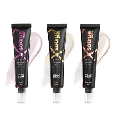 Sotrue Strobe Cream Rose Gold, Pink and Gold Makeup Primer Pack of 3 30g Each