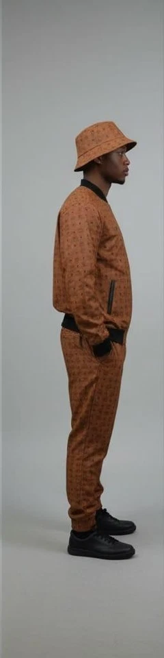 黑色 Friday Sale MCM 皮革田径套装男式设计师豪华套装棕色 — 第 2/4 张图片