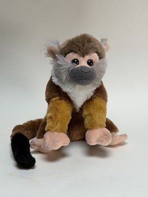Wild Republic Squirrel Monkey Plush Stuffed Animal Plush Cuddlekins 8'' Brown Toy