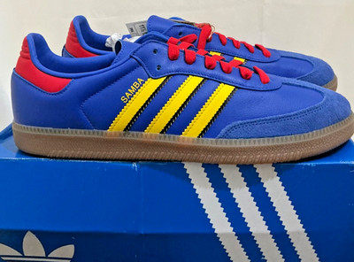 Adidas Samba Licensed Club America Blue Yellow Red Mens 11.5 KJ3531 Aguilas NIB