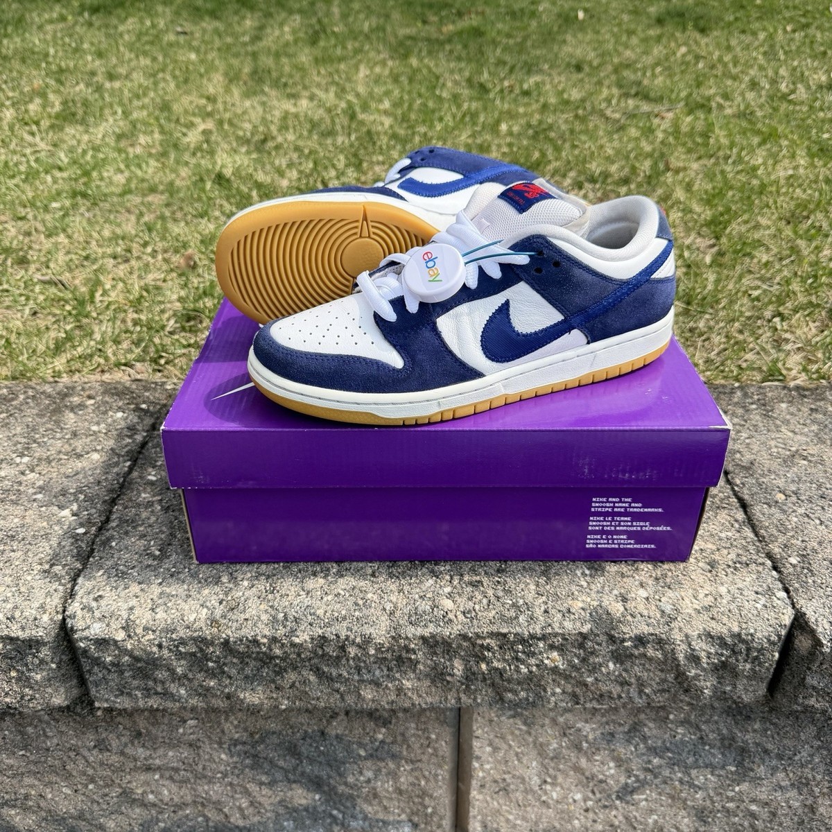 Nike x LA Dodgers SB Dunk Low Pro QS DQ9395-400 Size 8 Mens | eBay