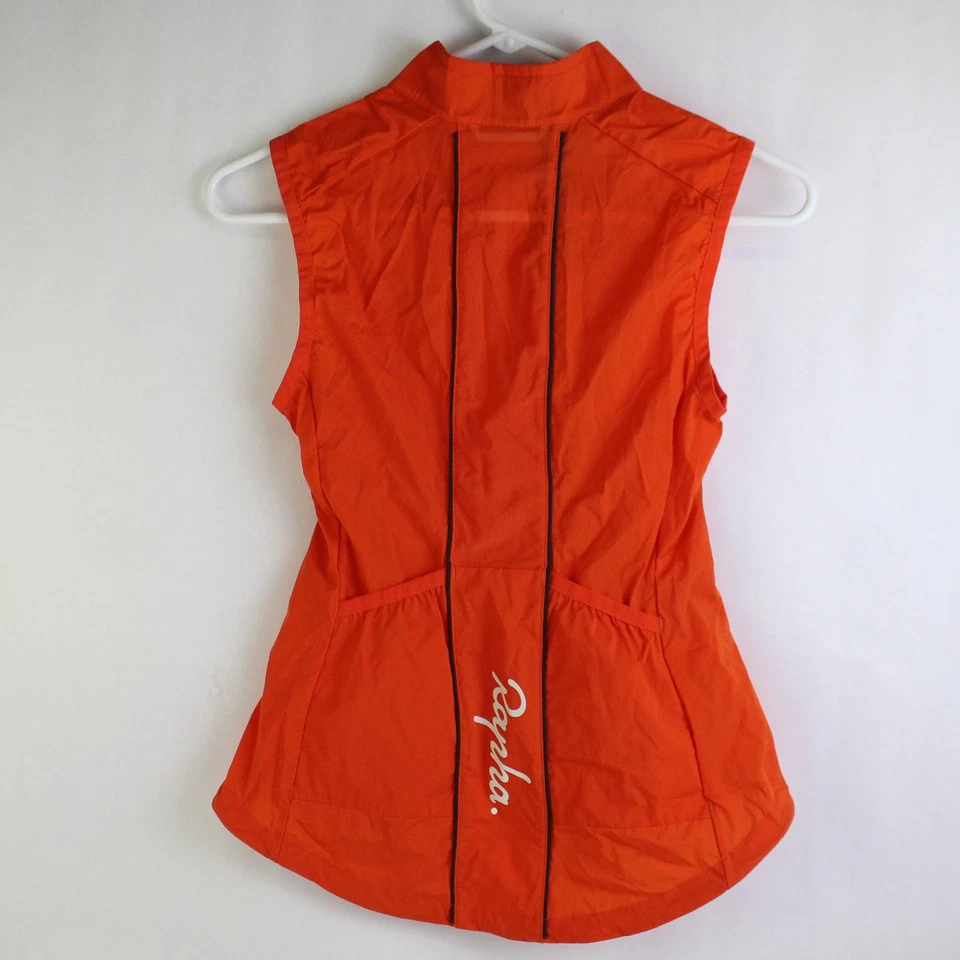 Rapha Women's XXS Cycling Gilet Vest Orange Nylon Biking - Image 2 of 4