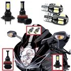 4Pcs LED Headlight Parking Lamp Bulbs White For Suzuki GSXR 600 for 750
