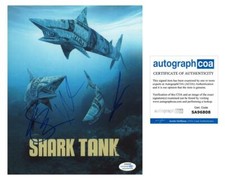 Mark Cuban, Daymond John & Barbara Corcoran "Shark Tank" SIGNED 8x10 Photo ACOA