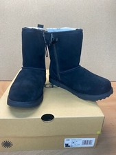 UGG Kid's Classic Short Dual Zip II Girl's US 4 Black