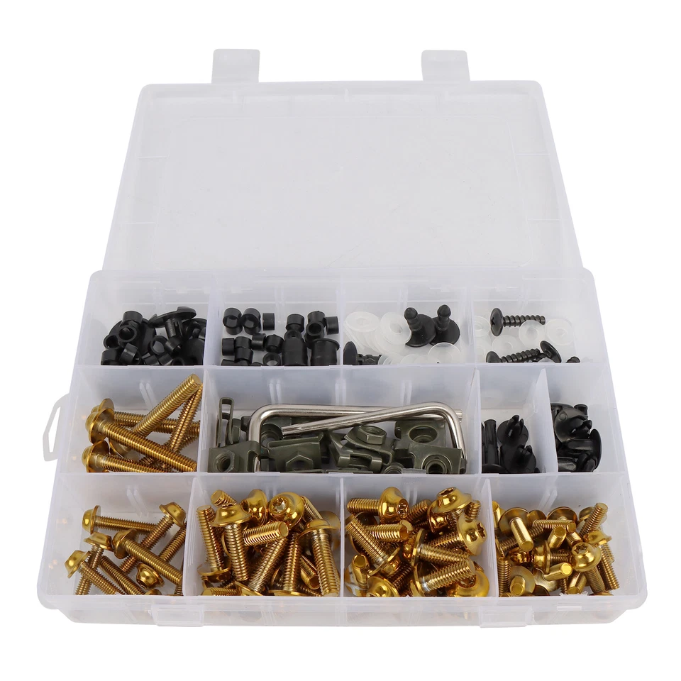 Stainless Steel Sliver Screws Fairing Bolts Kit For Kawasaki Ninja ZX6R ZX10R - Image 4 of 4