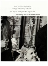 Mastercard Priceless Still Able to Make Her Blush Vintage 1990 Print Ad