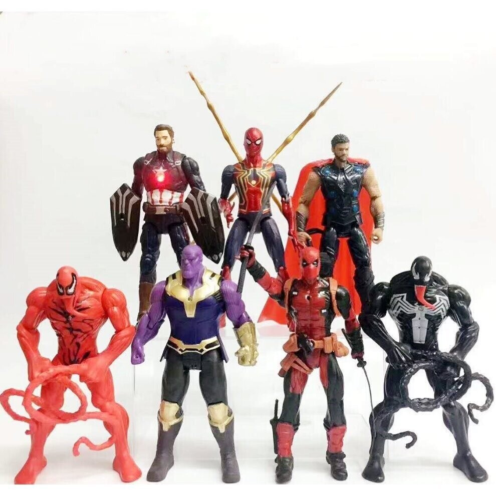 7 Marvel Avengers Infinity War Endgame Thanos Iron Spider Action Figures Toy