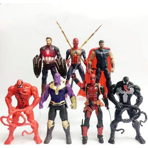 7 Marvel Avengers Infinity War Endgame Thanos Iron Spider Action Figures Toy