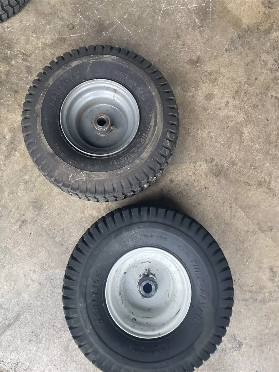 2 CRAFTSMAN LT2000 Front WHEELS TIRES 15x6x6 See All Pictures