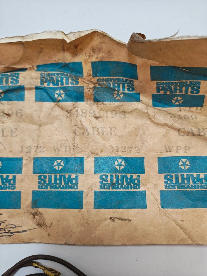 1971-1977 Dodge Truck B100 B200 B300 Side Marker Lamp Socket & Cable 3489496 NOS - Image 4 of 4