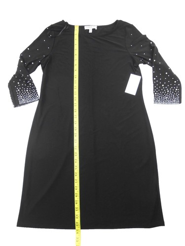 Chaus Women Sheath Faux Wrap Dress Midi Large Stretchy Fully Lined Washable  | eBay
