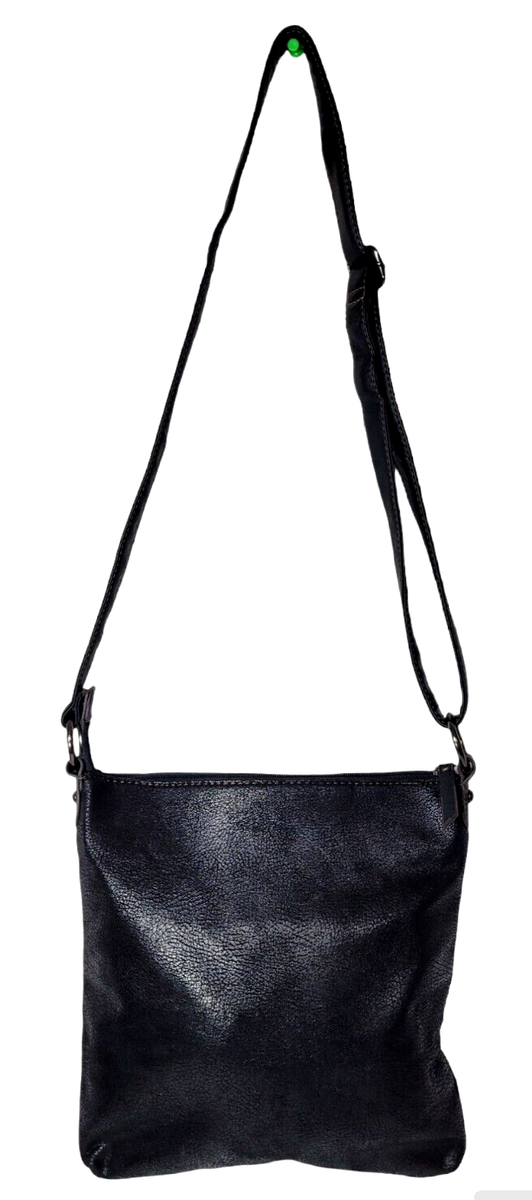 XOXO Black Faux Leather Look Crossbody Shoulder Bag  display picture 1