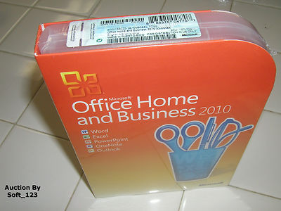 #ad Microsoft Office 2010 Home and Business Licensed For 2 PCs Full Retail Box $103.96