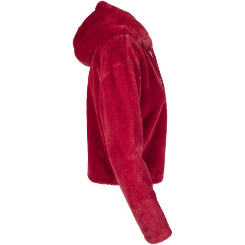 Urban Classics Ladies Oversize Short Teddy Hoody Sweater Super Soft Plush Lady - Picture 24 of 24