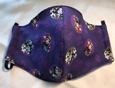 Face Mask Disney Evil Queen Cruella de Vil Villains ADULT TEEN washable Villain