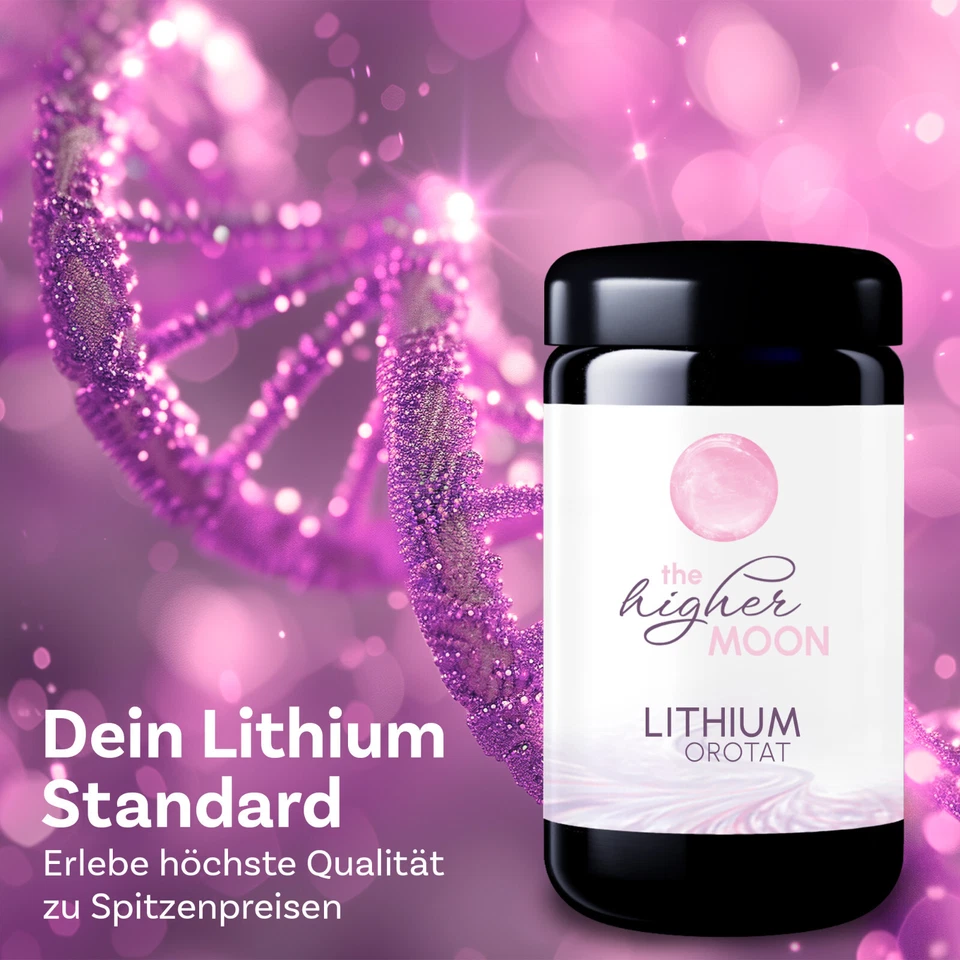 The higher MOON Lithium Pulver 50g im Violettglas |  Li-Orotat für Laborzwecke - Bild 2 von 4