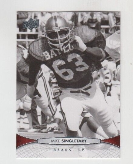 Mike Singletary 2012 UPPER DECK CARD #36 BAYLOR BEARS